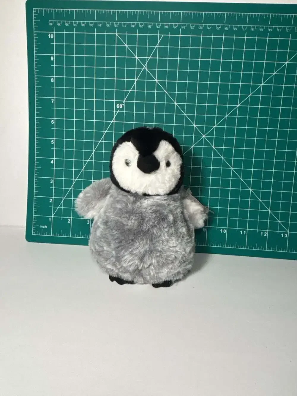 Aurora Pom Pom Grey Penguin 9 Inch Plush Stuffed Animal Toy